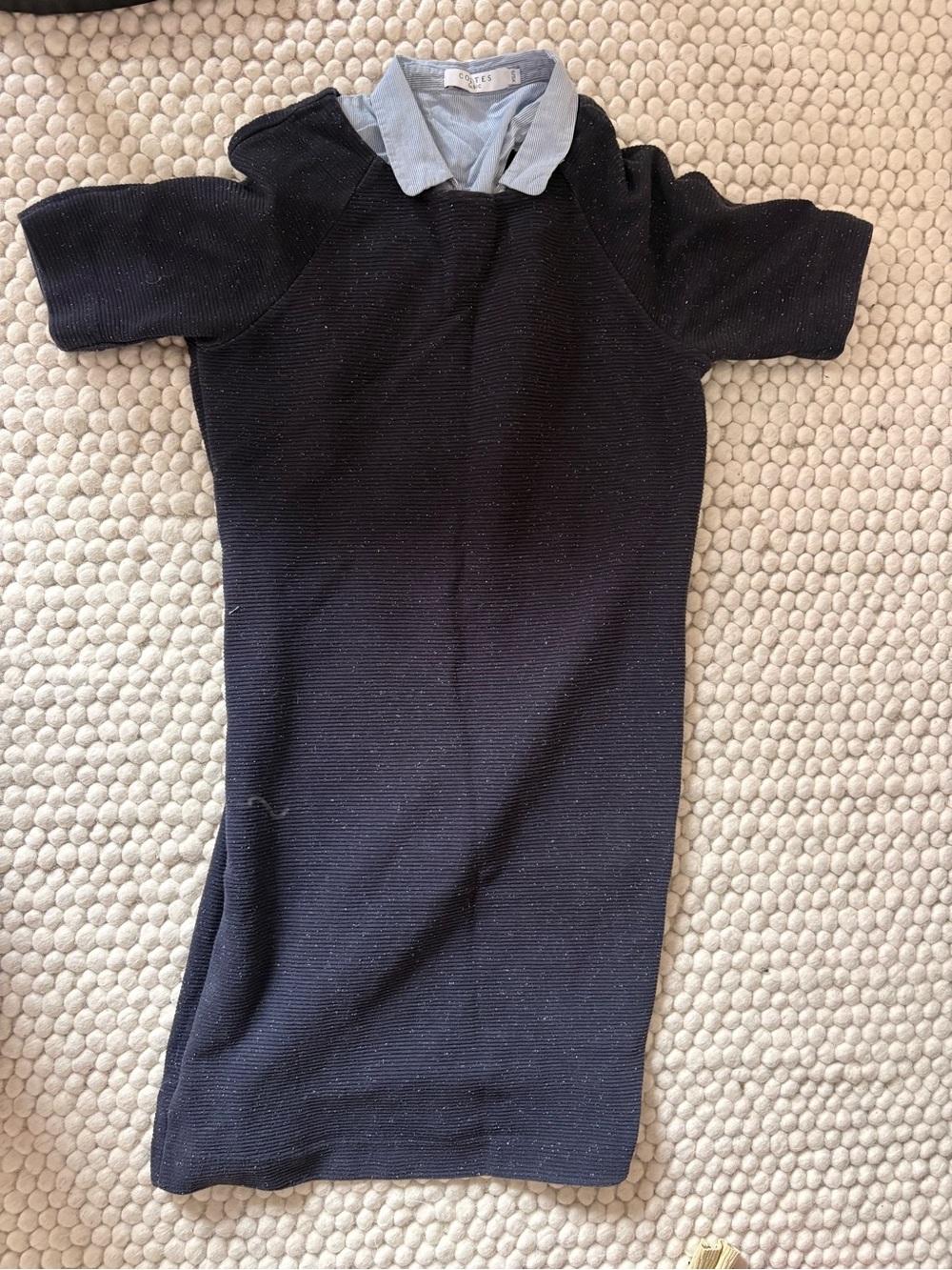 Costes navy dress with collar